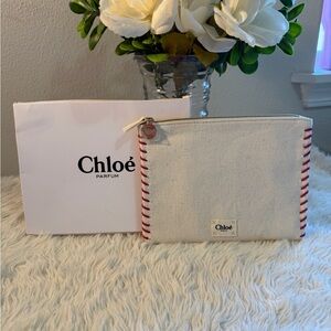 Chloe Cream and Red Mini Bag